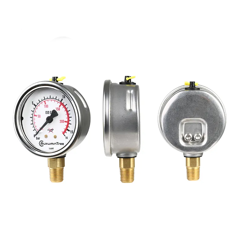 Manometer Liquid Filled Pressure Gauge,Liquid Filed Pressure Gauge Oiled Filled Manometer - Image 4
