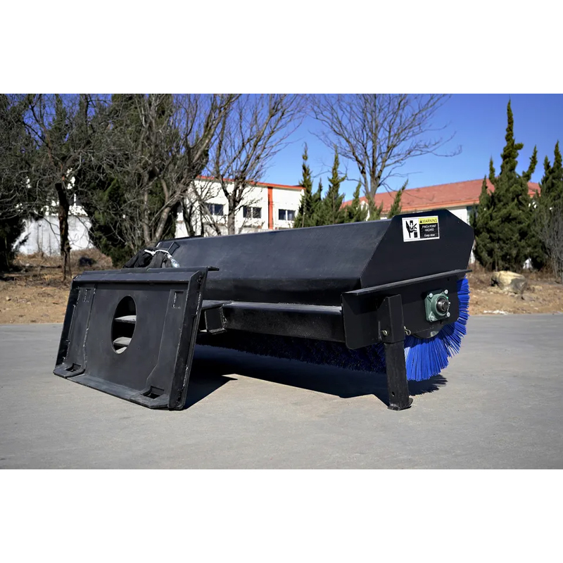 Skid steer loader attachments 72'' angle broom - Image 3