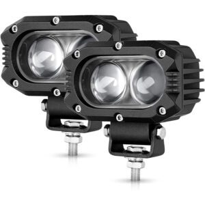 LED Pods Light 2PCS Spot Fog Lights 4inch 48W Spot Beam LED Work Lights for Motor SUV ATV Truck Boat Tractor Forklift 3 Years W-arranty, 914Z-Spot-2pcs