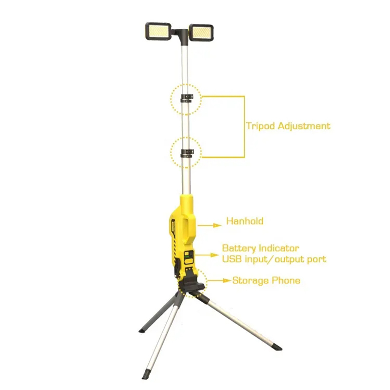 Work Light 8000 Lumen Portable LED USB Rechargeable Powerful - Image 4