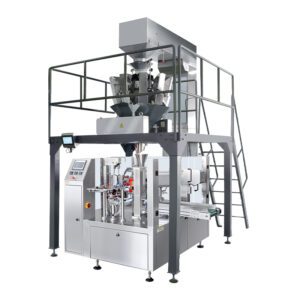 Fully Automatic Weighing Forming Filling Sealing Machine Dry Fruit Nut Vegetable Red Dates Packing Machine with Multihead Weigher