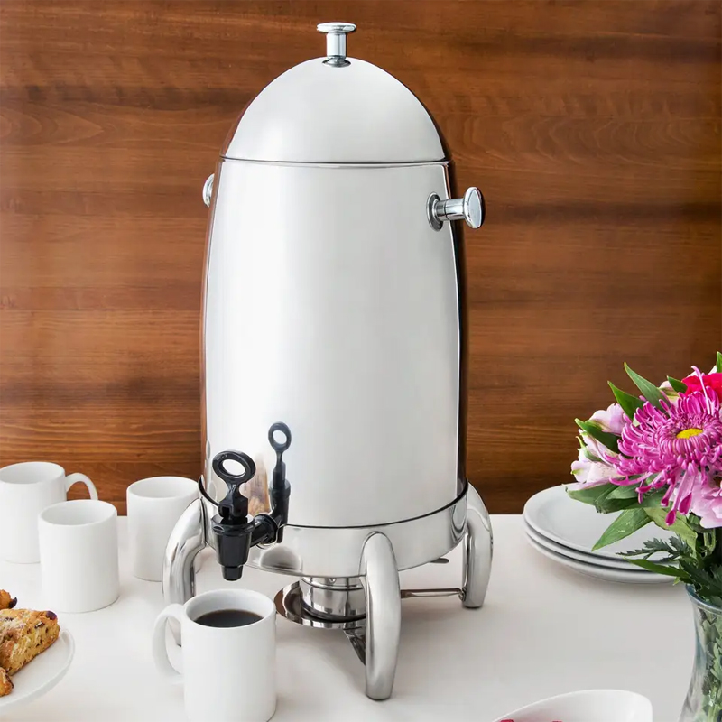 5 Gallon Coffee Urn Buffet Stainless Steel Heavy-duty Large Hot Tea Milk Dispenser Coffee Urn With Chrome Accents - Image 4