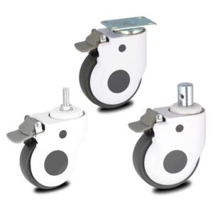 3 4 5 Inch Hospital Bed Casters Medical Equipment Wheels Brake Silent Universal Casters