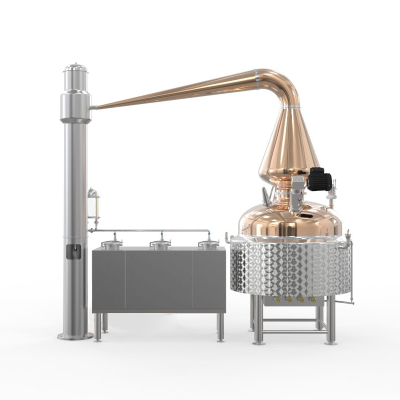 1000L Distillery Equipment Whiskey Rum Copper Pot Still - Image 2