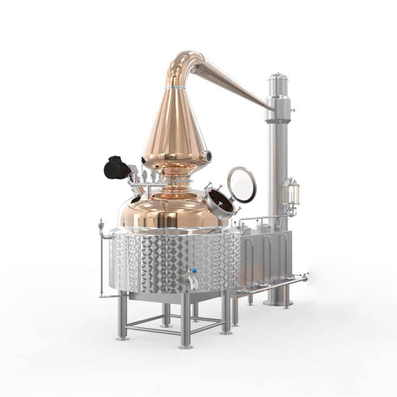 1000L Distillery Equipment Whiskey Rum Copper Pot Still - Image 4