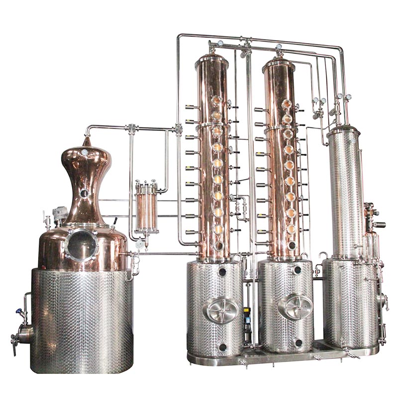 Craft Distillery Equipment 1000L Commercial Whisky Vodka Copper Distiller