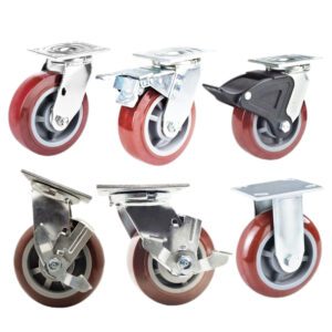 Heavy Duty Industrial Casters 6/8/10 Inch Wheel with Brake