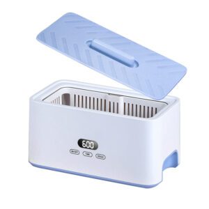 Ultrasonic Jewelry Cleaner, Adiding 1000mL Ultrasonic Cleaner Machine with 5 Digital Timer and Degas Mode, 45kHz Ultrasonic Cleaning Machine for Dentures, Jewelry, Coins, Silver, Eyeglass, Ring
