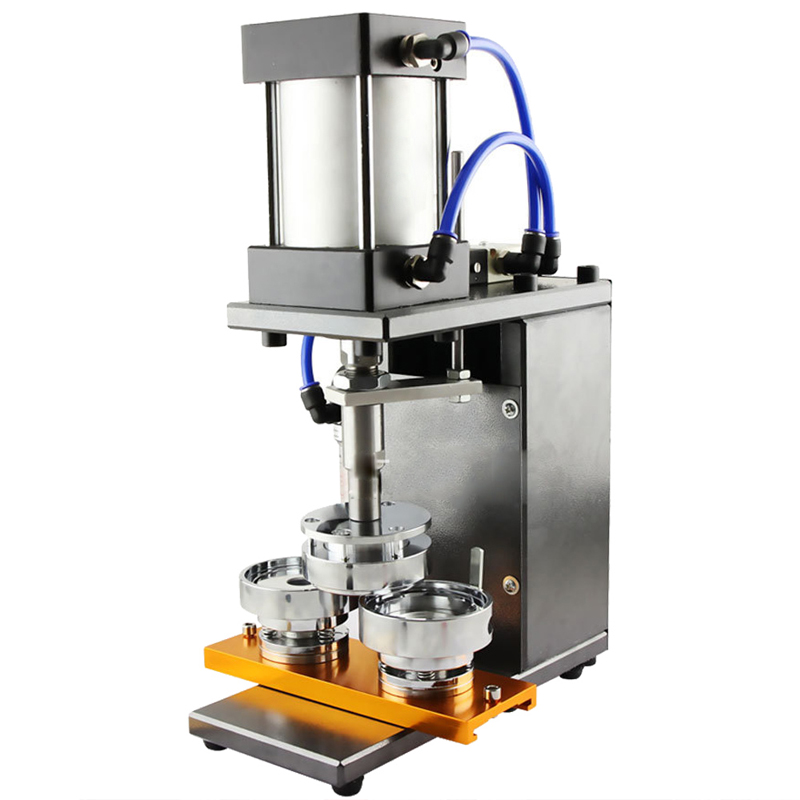 Pneumatic Button Maker Machine Multi-functional Pin Badge Maker Installation-Free DIY Button Press Making Kit
