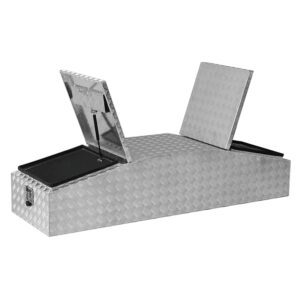 Gull Wing Waterproof Tool Box with 2 Top Opening Doors Aluminum Truck Tool Boxes 1770mm×500mm×500mm