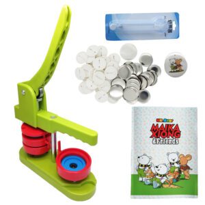 Badge Making Machine Round Small Plastic Rotation Hand Press Badge Set for Making Badge Pin Button
