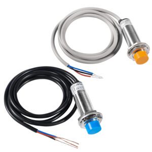 2pcs Hall Proximity Switch M18 Inductive Proximity Sensor Detecting Distance Approach Sensor Cylinder Proximity Switch NPN NO DC 6-36V 300mA 3-Wire