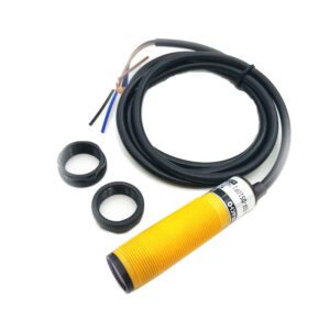 Proximity Photoelectric Sensor Diffuse Cylinder Switch with LED Indicator PNP NO 3 Wires Detection Distance 10cm E3F-DS10P1