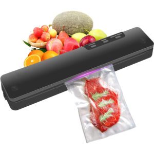 Automatic Vacuum Air Sealing System Preservation Lab Tested Compact Design system for food storage Dry wet food mode 13.39 inches (about 34 cm) with 10 sealing bags Starter kit