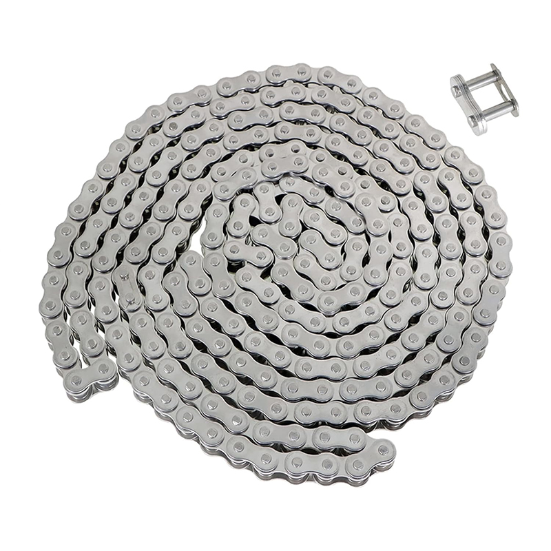 Stainless Steel Roller Chain 240 Links 10 Feet with Free Connecting Links