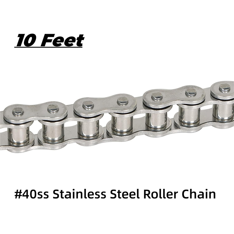 Stainless Steel Roller Chain 240 Links 10 Feet with Free Connecting Links - Image 2