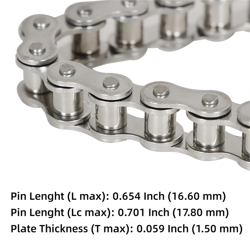 Stainless Steel Roller Chain 240 Links 10 Feet with Free Connecting Links - Image 4