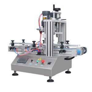 Semi automatic desktop spray pump capping screw bottle water capping machine for sell