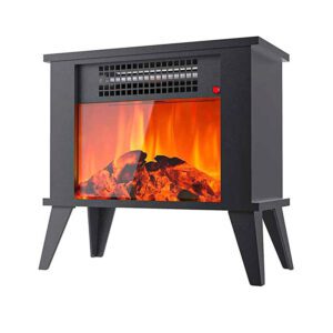 Portable Household Heater Desktop Flame Heater Stove 1000W Electric Fireplace Heater