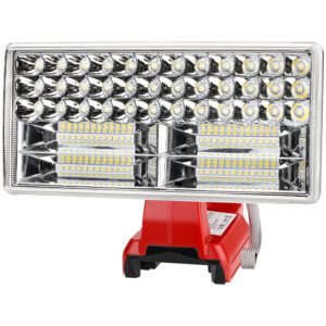 40W 4200LM LED Work Light for Milwaukee m18 Battery,18v Portable Work Light for Job Site Lighting, Car Repairing, Emergency and Camping