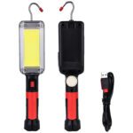 Rechargeable Work Light, Magnetic Led Work Lights, Portable Led Work Lights with Hook and Magnetic, 700lm Super Bright Mechanic Light for Job Site Lighting, Car Repair, Home, Garage