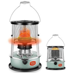 Kerosene Heater, Kerosene Heaters for Indoor Use, Portable Heater for Camping, Kerosene Stove Non Electric Heaters for Outdoor, Emergency Oil Heater for Heating, Garage, Cooking(4.5L, Blue)