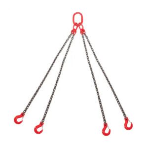 Heavy duty safety high quality G80 four legs lifting chain sling 6mm to 13mm
