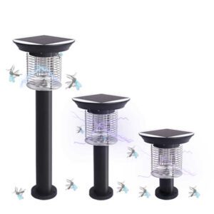 Electronic Anti Mosquito Trap Zapper Solar Powered Mosquito Killer Lamp Outdoor Waterproof