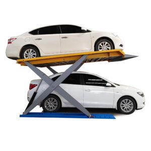 Vehicle Lifting Equipment Customized 2 Floor Car Lift 2 Post Tilt Parking Lift