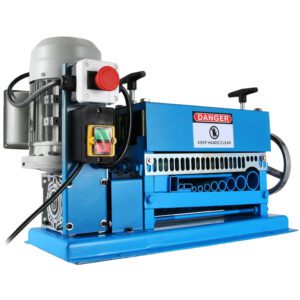 Wire Stripping Machine 0.06-1.5 inch,Wire Stripper Machine 11 Channels 10 Blades, Automatic Wire Stripping Tool with Manual Hand Cranked Industrial for Recycling Copper Wire Stripper