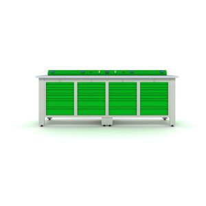 Metal Workbench 20 Drawers Premium Quality Heavy Duty Tool Cabinet Workshop
