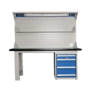 ESD Workbench Steel Heavy Duty Work Table Workstation Workbench with Drawers