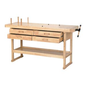 Hardwood Workbench High Quality With Drawers