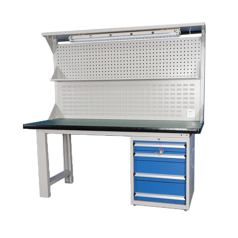 ESD Workbench Steel Heavy Duty Work Table Workstation Workbench with Drawers - Image 2