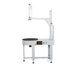 Semi-automatic Stretch Film Cartons Wrapping Machine With Air Cylinder Pressing Plate