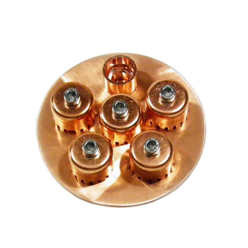 4" Copper Bubble Plate Overflow Cap Casting Distillation Column - Image 2