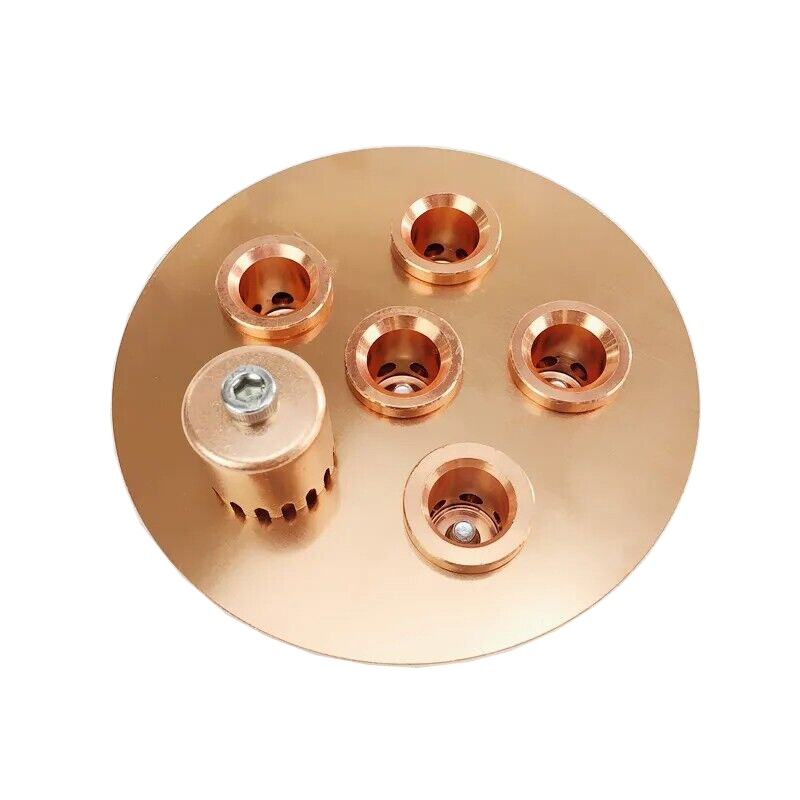 4" Copper Bubble Plate Overflow Cap Casting Distillation Column - Image 3