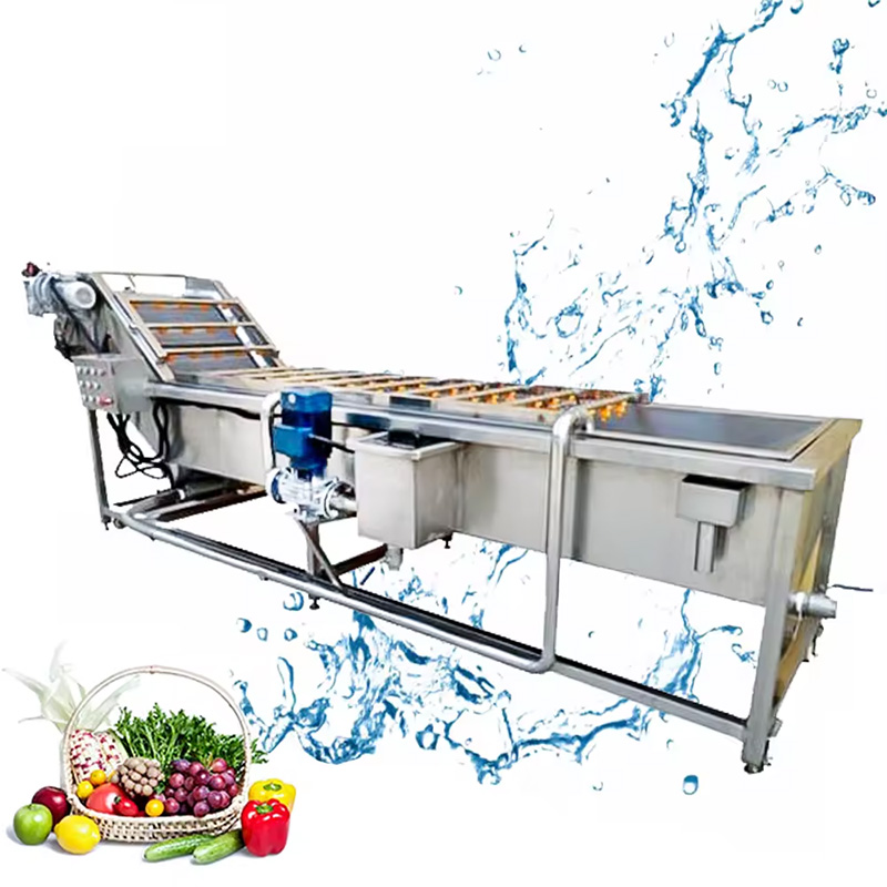 Commercial Industrial Bubble Fruit Avocado Mango Vegetable Potato Washing Machine Vegetable Production Line