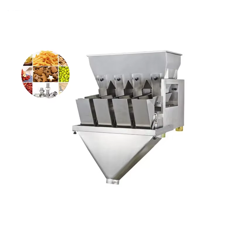 4-Head Linear Intelligent Filling Scale Beans Grains Nuts Food Weighing Multifunctional Packaging Machine For Beans Rice Nuts Condiments