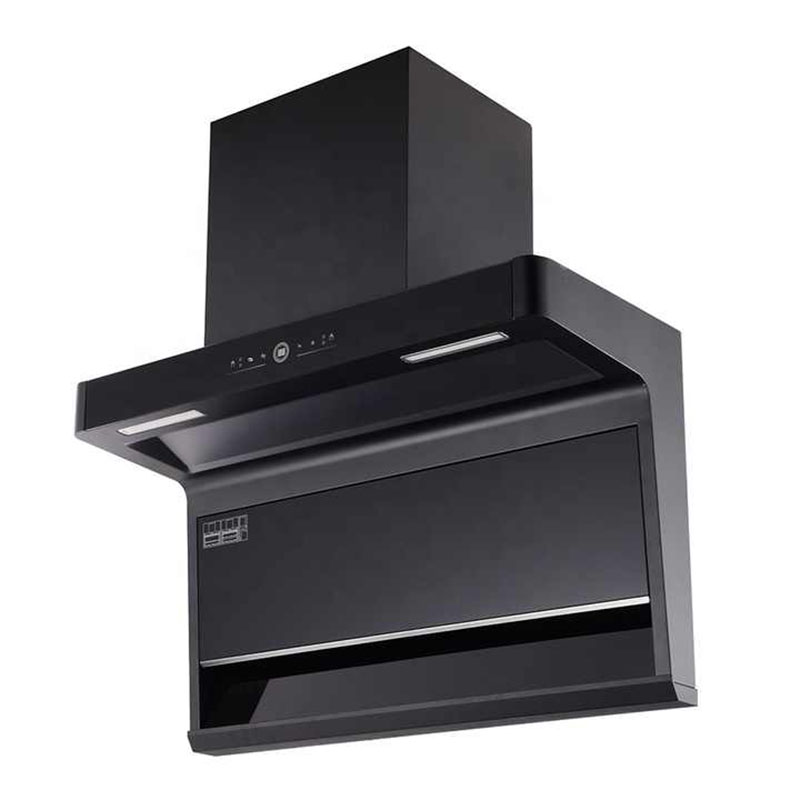 Large Suction Kitchen Copper Motor Stainless Steel Screen Touch Range Hood SS Chimney