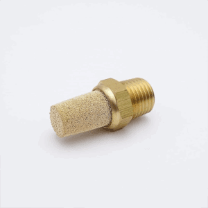 Pneumatic Air Muffler 1/4" Male NPT, Sintered Bronze Brass Muffler Filter Pneumatic Noise Reduction Air Solenoid Valve Muffler Accessories (5 Pack)