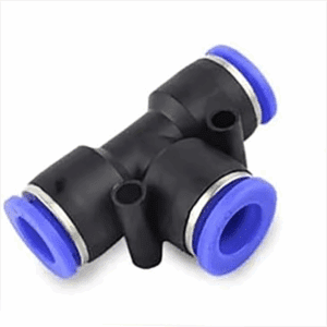 3 Way Tee Quick Fitting Adapter 1/2" OD Push Connect Tee Fitting (Pack of 10)