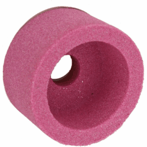 120 Grit Red Grinding Wheel Ceramic Corundum Cup With Corundum Wheel 75 × 40 × 20mm
