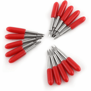 45 Degree Plotter Blades Red Cover Carbide Cutting Blades (15 Pieces)