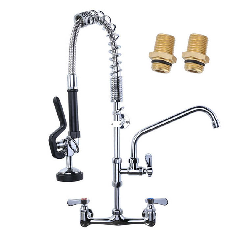 Industrial Style Jumbo Kitchen Tap Commercial Restaurant Kitchen Sink Faucet Sprayer Dish Washers and Pre Rinse Taps