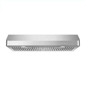 Downdraft Cooker Hood Exhaust Fan Push Button Extractor Heat Slim Line Restaurant Chimney Range Hood