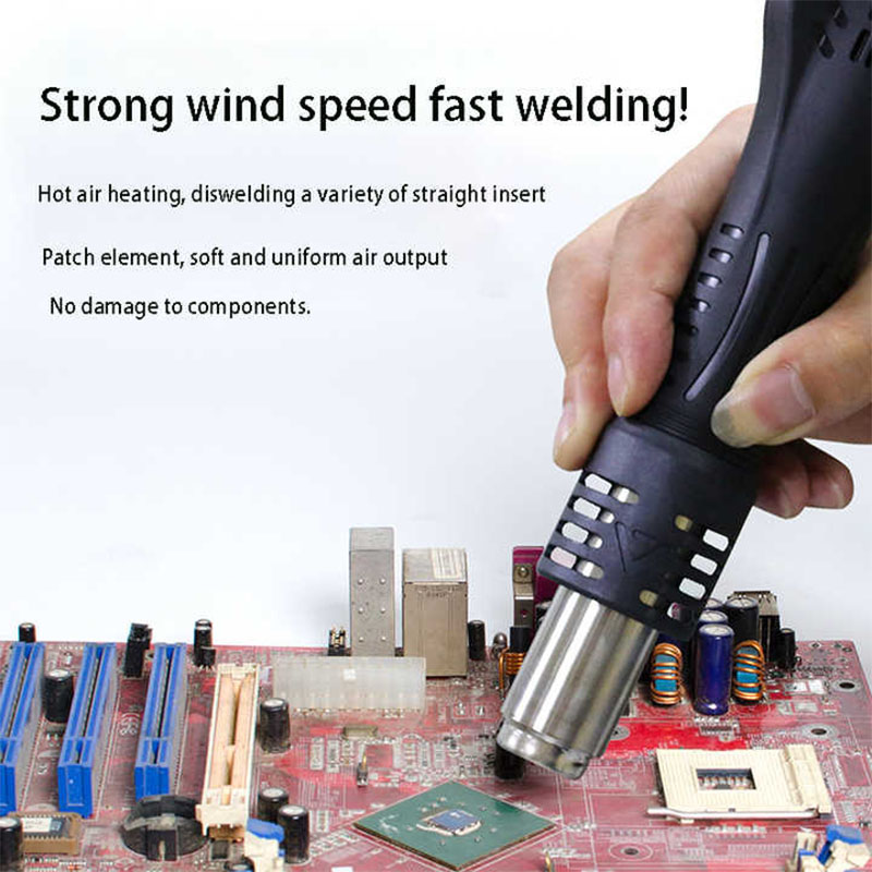 2-in-1 8118 Welding Table 700W High Power Digital Display Hot Air Gun Soldering Iron with Welding Maintenance Station - Image 4