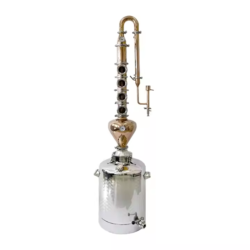 50 Liter Still Whiskey, Gin Still With Copper Cap, Home Distillation Equipment