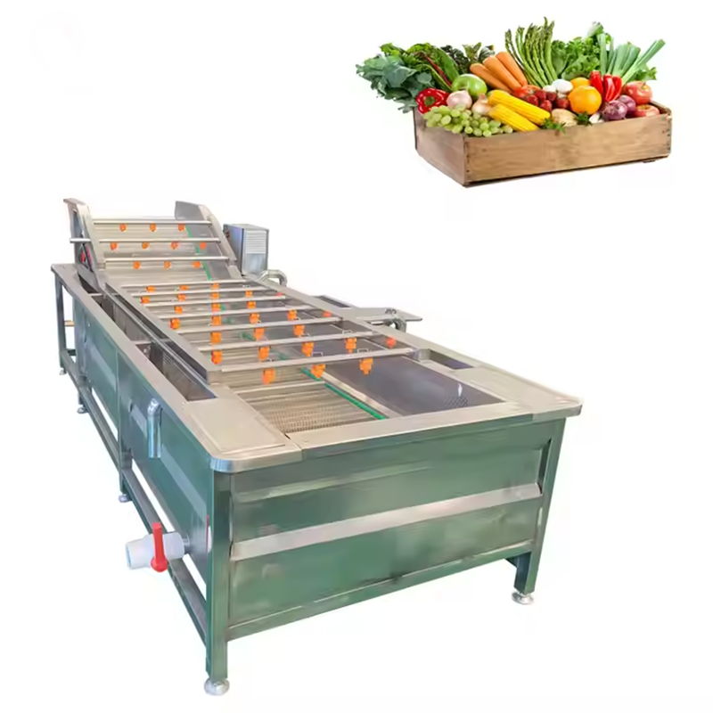 Stainless Steel Bubble Fruit And Vegetable Cleaning Machine, Machine Capacity 300-5000kg/H - Image 2