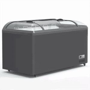 Commercial Large Capacity Freezer, Thickened Glass Door Design, Supermarket Fresh Food/Ice Cream Freezer